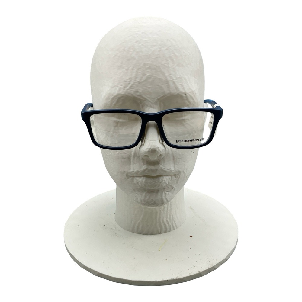 Emporio Armani EA3203 5088 Blue Matte Rectangle Eyeglasses Junior 48-16-125